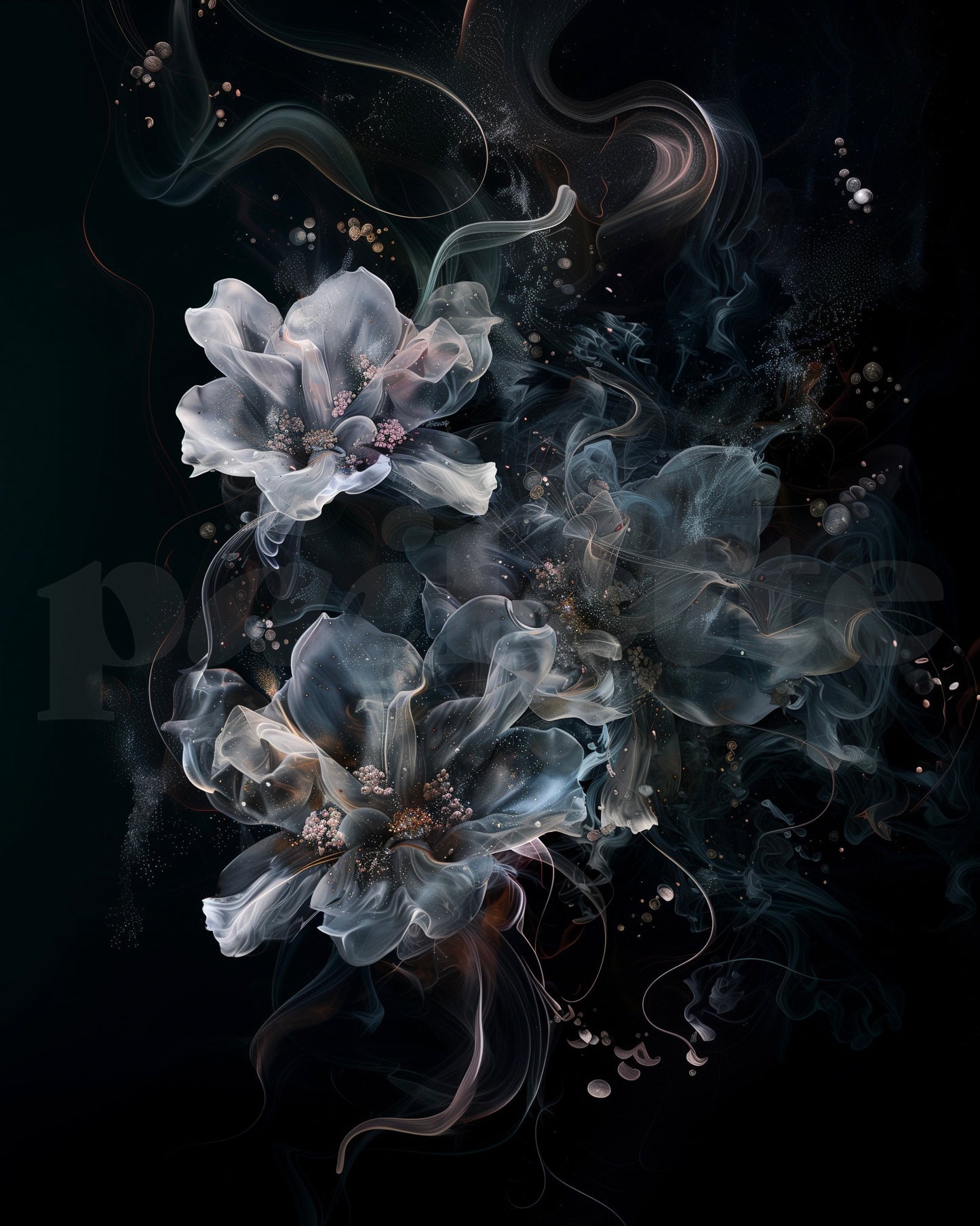 ‘Water Blooms' one-of-ai-kind custom art