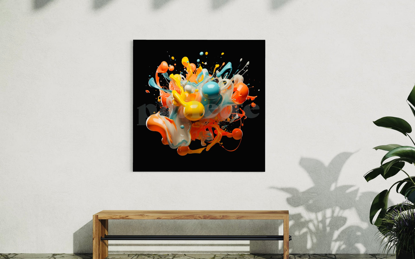 'Color Explosion 12-4-B6.28' one-of-a-kind custom art