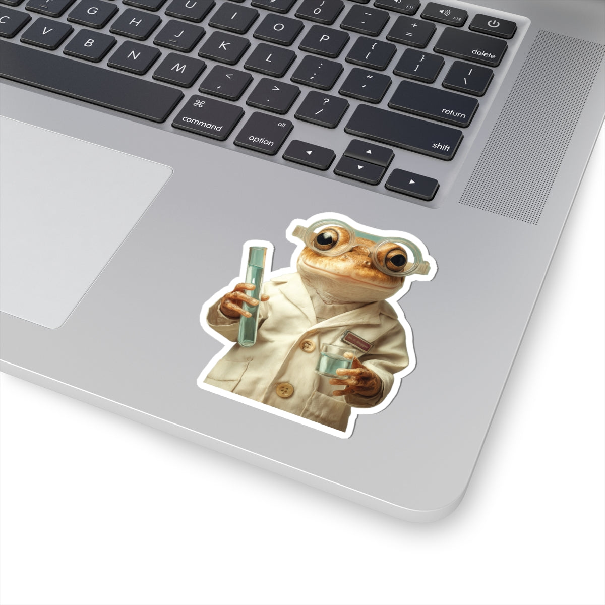 Copy of Chef Cat Kiss-Cut Sticker — Cute Persian Cat in Chef Hat & Glasses, Laptop Decal