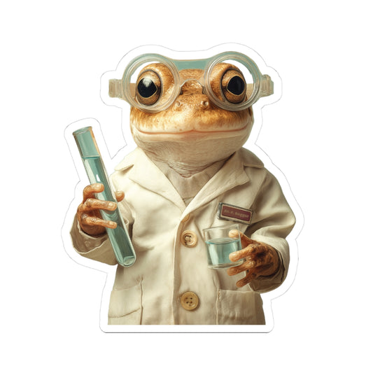 Copy of Chef Cat Kiss-Cut Sticker — Cute Persian Cat in Chef Hat & Glasses, Laptop Decal