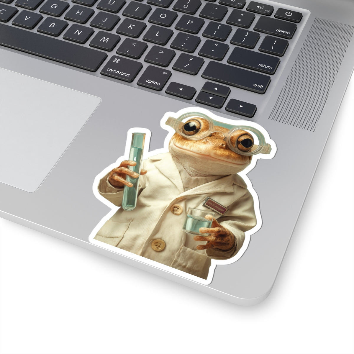 Copy of Chef Cat Kiss-Cut Sticker — Cute Persian Cat in Chef Hat & Glasses, Laptop Decal