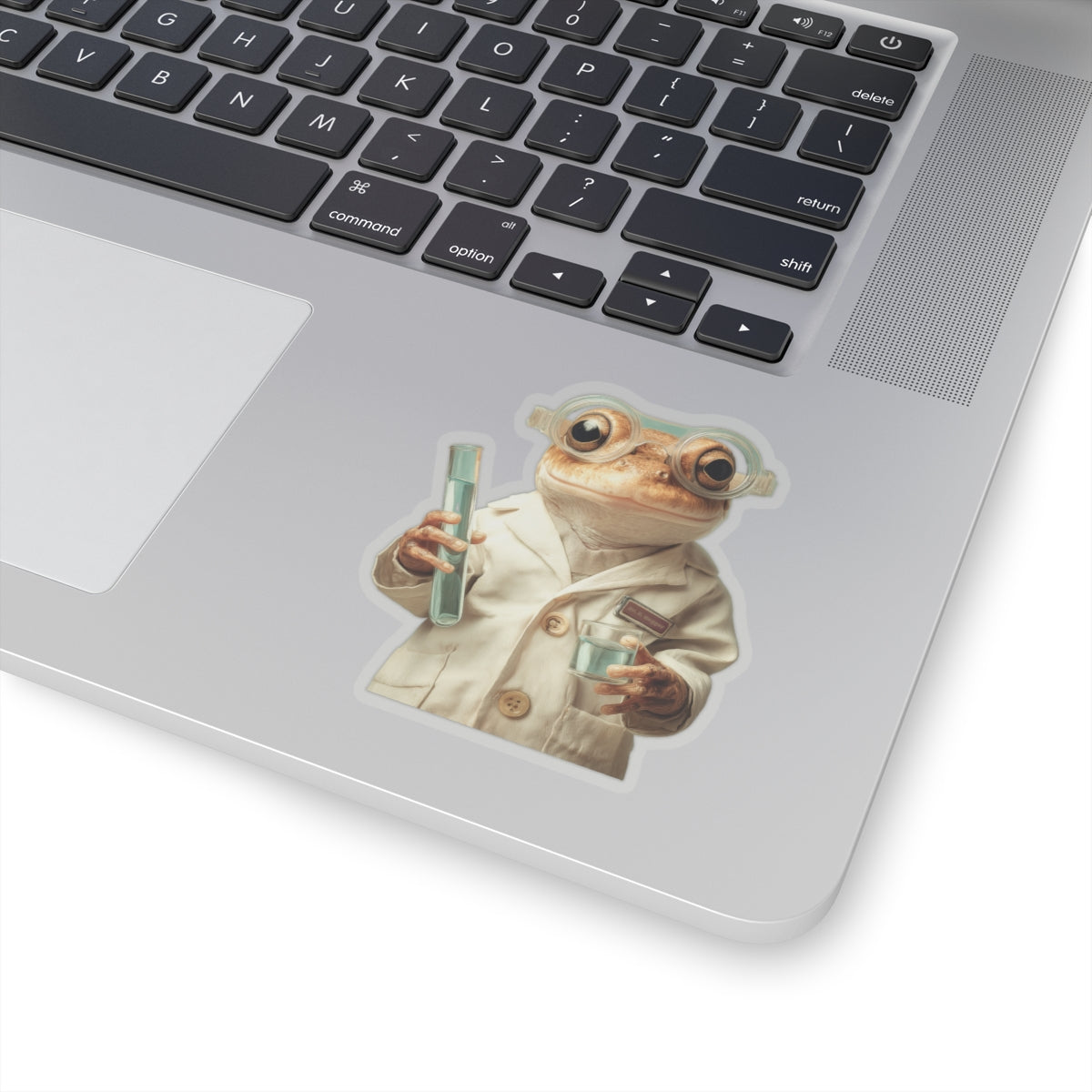 Copy of Chef Cat Kiss-Cut Sticker — Cute Persian Cat in Chef Hat & Glasses, Laptop Decal